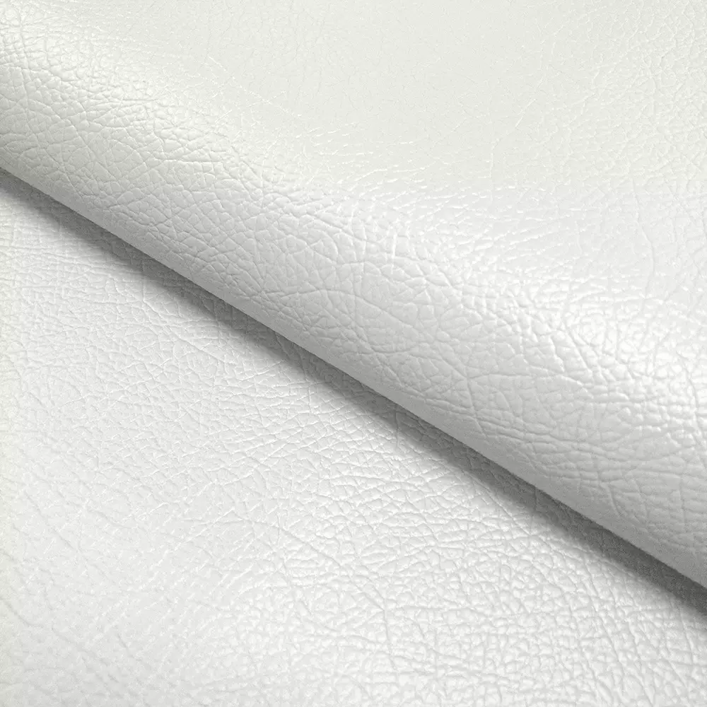white faux leather fabric