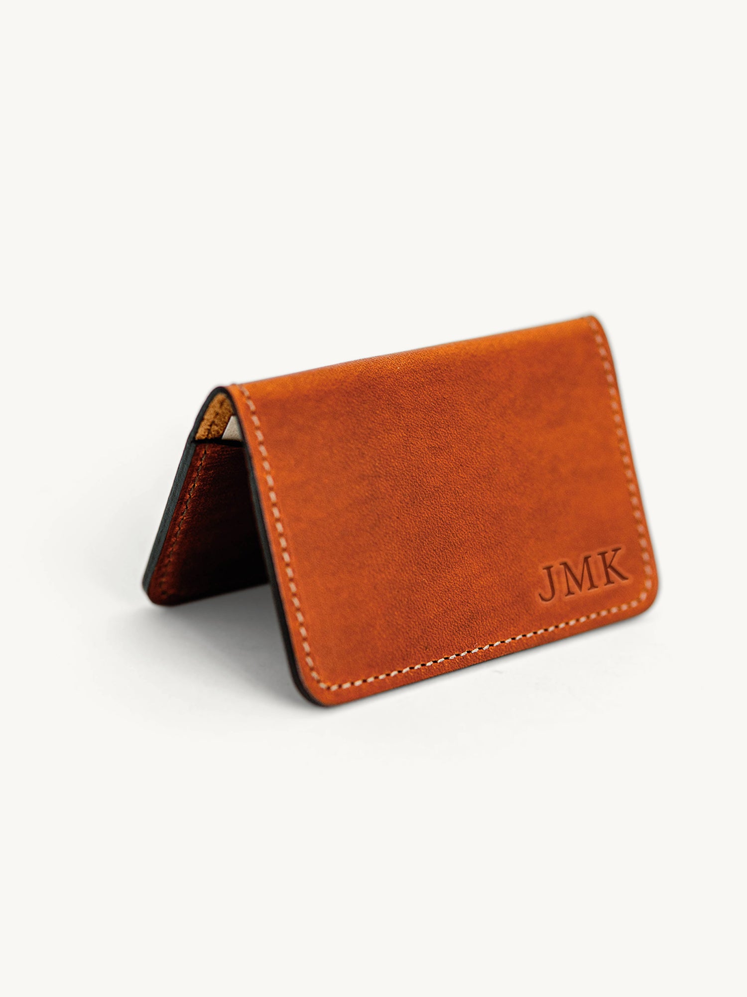 custom leather business card holder