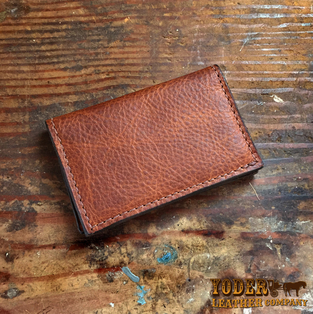 custom leather business card holder