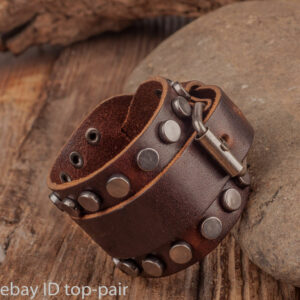 mens custom leather bracelets Material