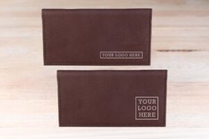 custom leather checkbook covers Material