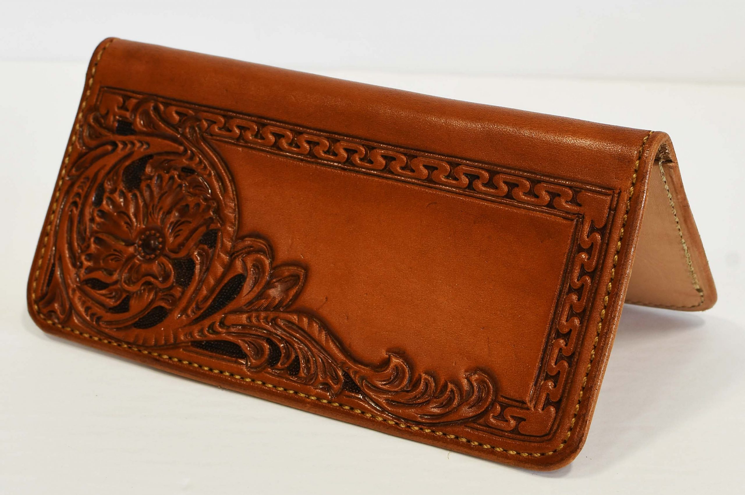 custom leather checkbook covers