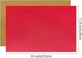 red leather fabric