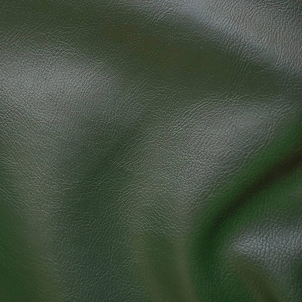 olive green leather fabric Material