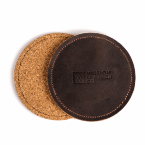 custom leather coasters Material