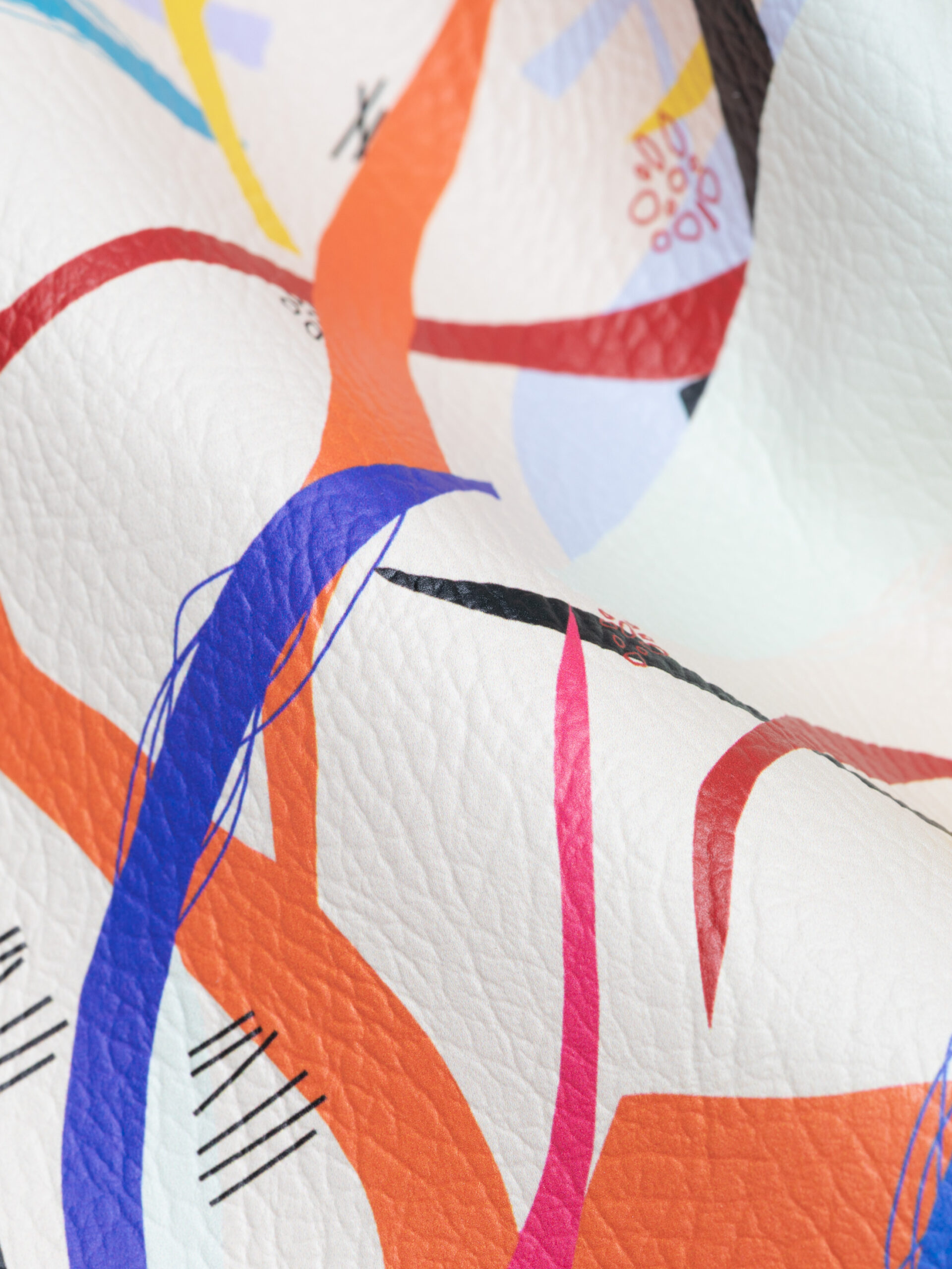 printed leather fabric