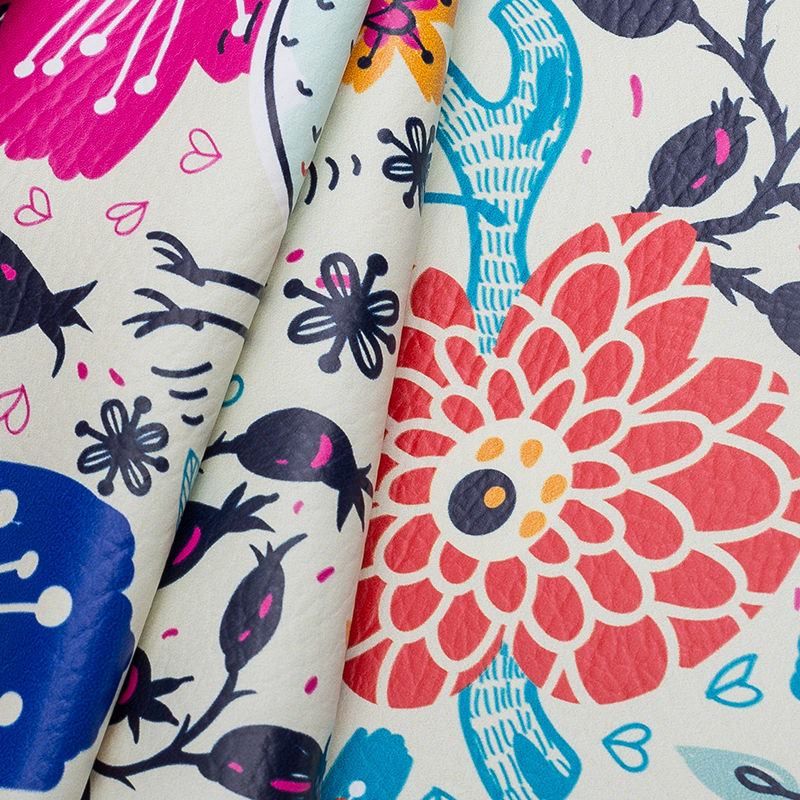 printed leather fabric