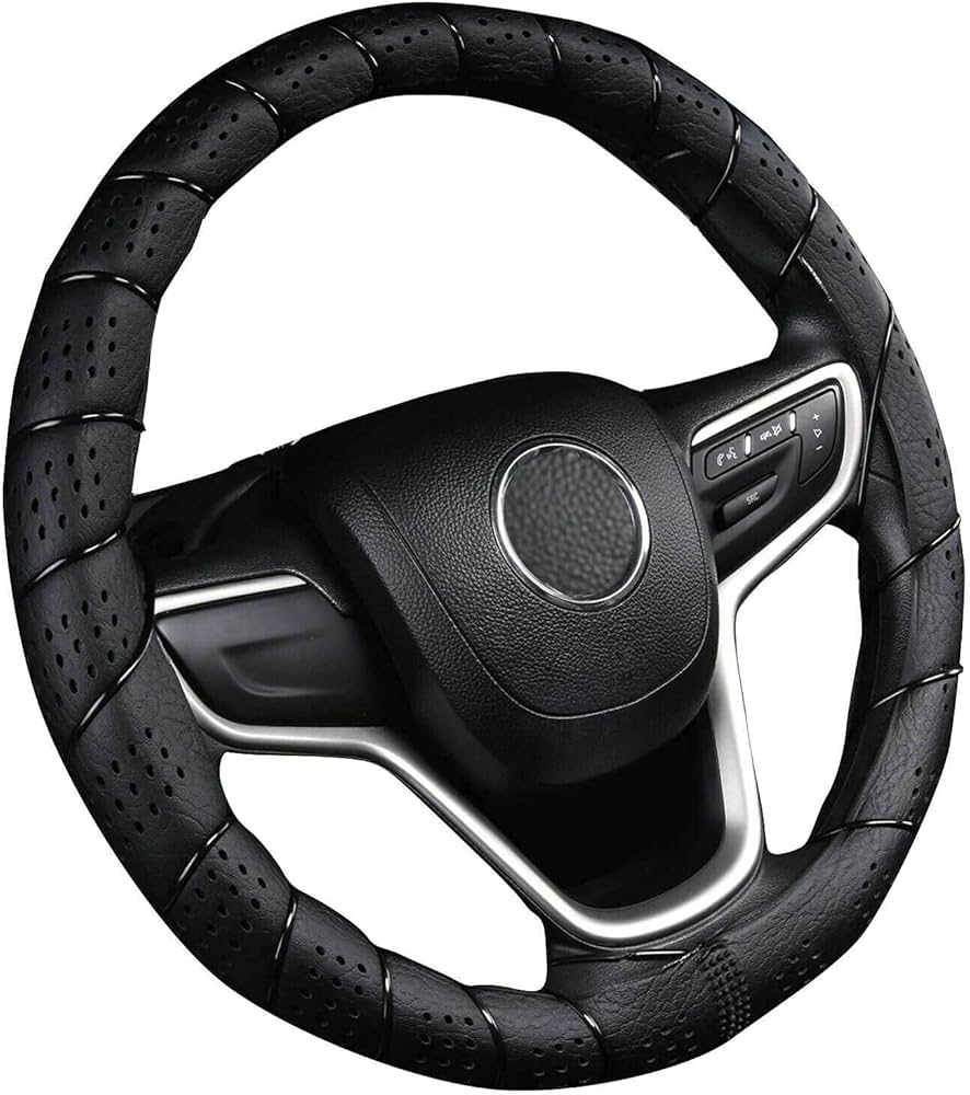 leather steering wheel cover custom