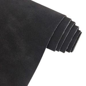 black faux suede fabric Material