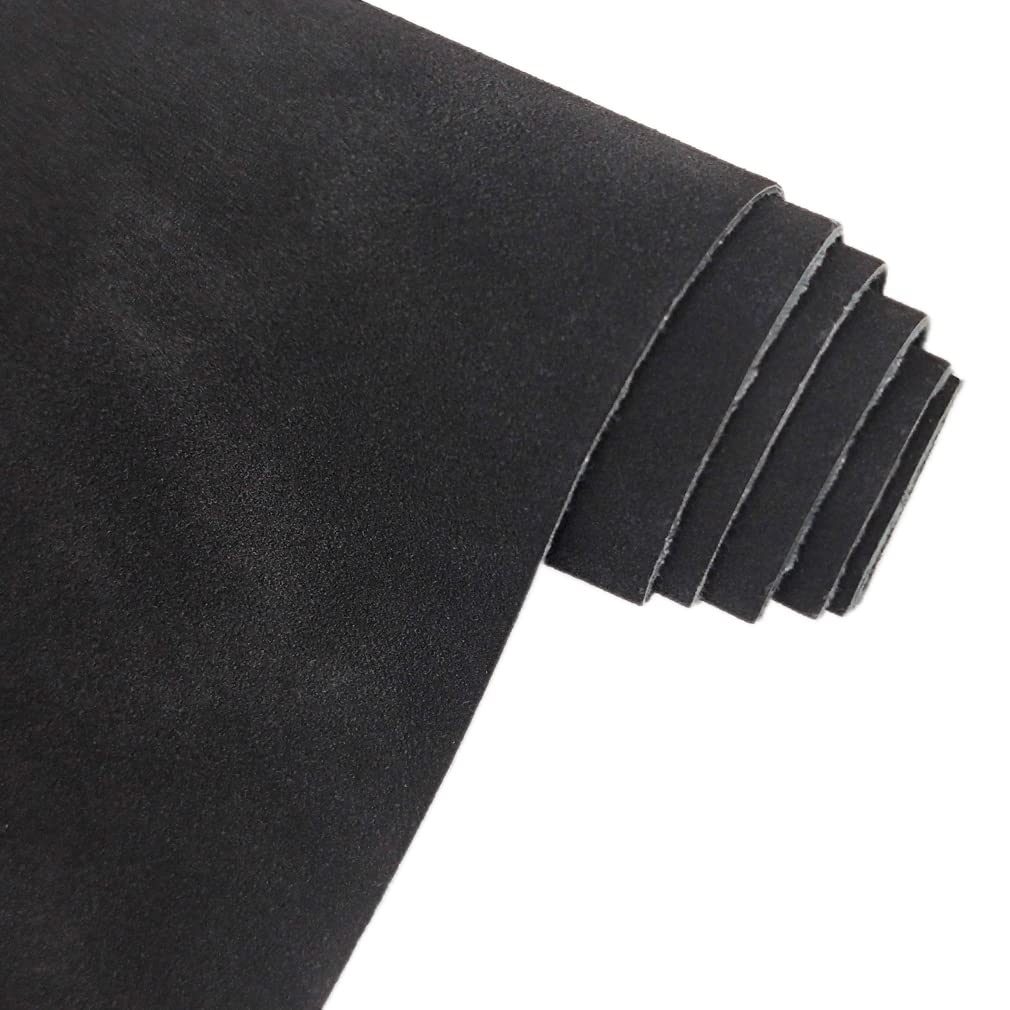 black faux suede fabric Material