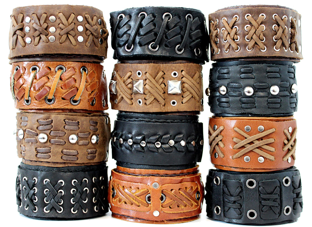 custom made leather bracelets