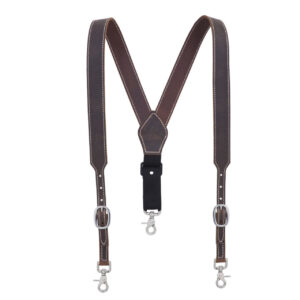 custom leather suspenders Material