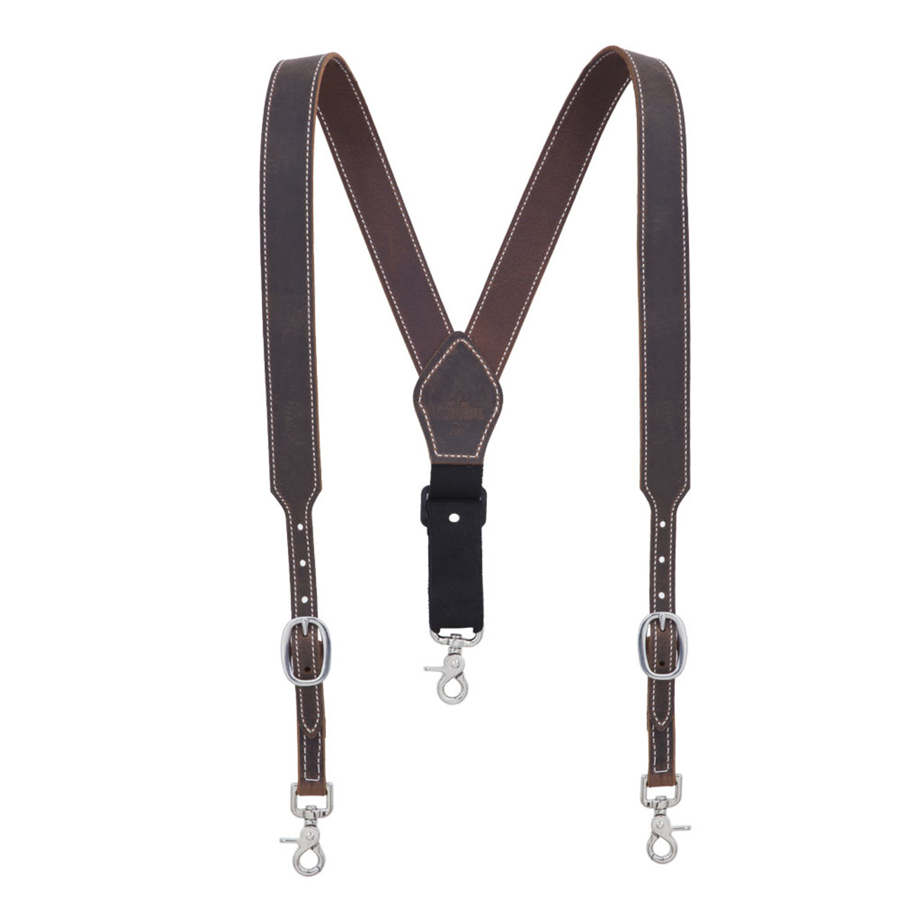 custom leather suspenders Material