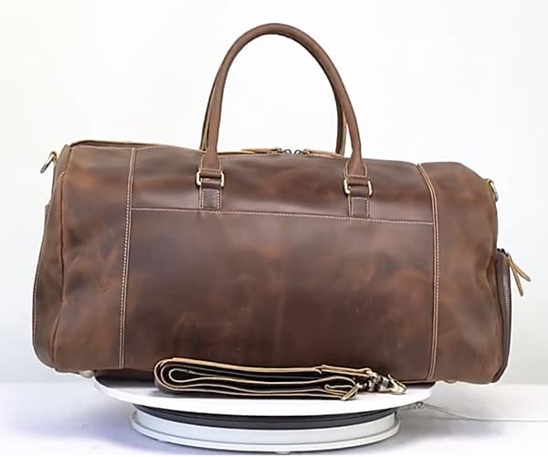 custom leather luggage