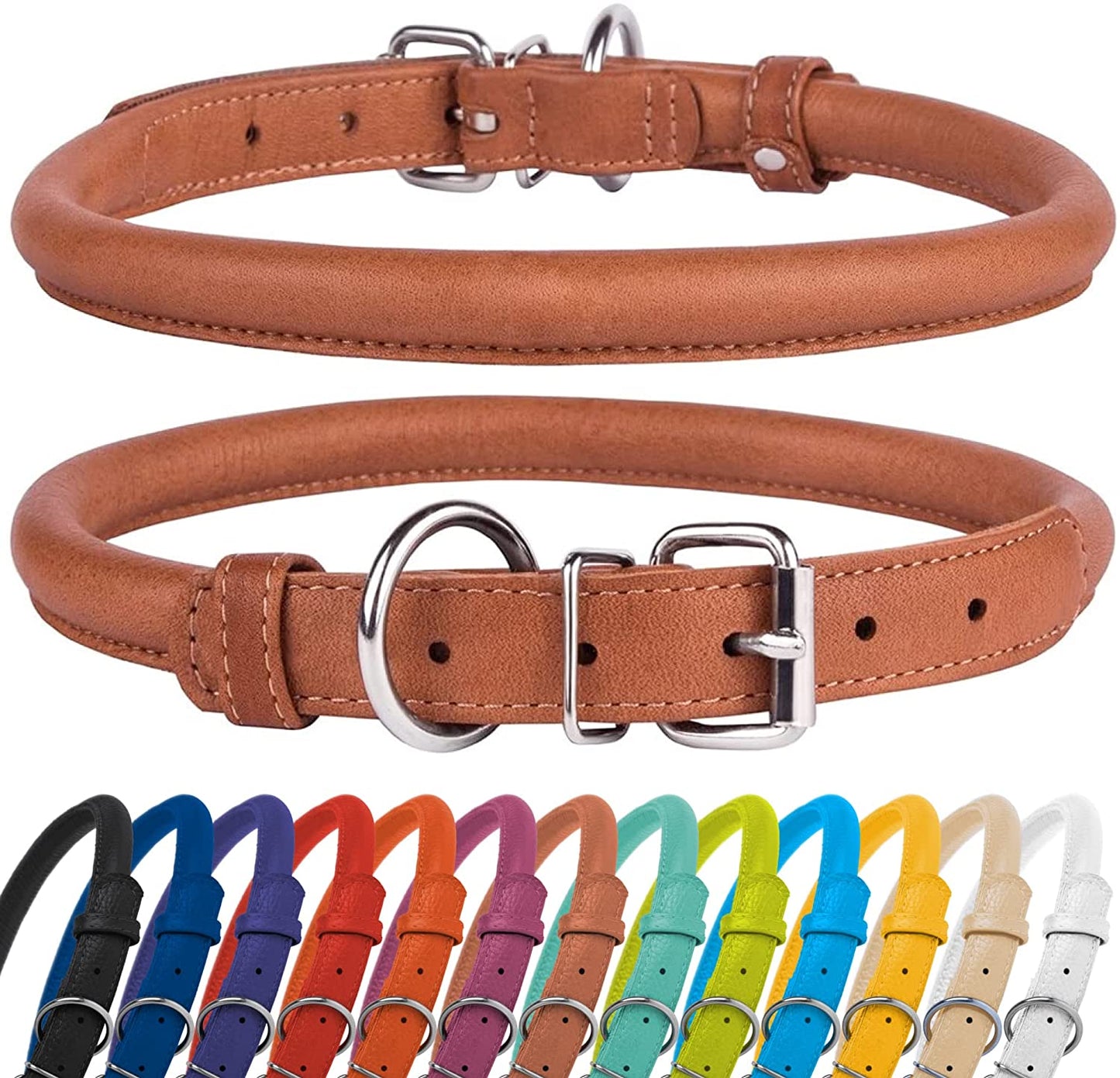 custom leather dog collars