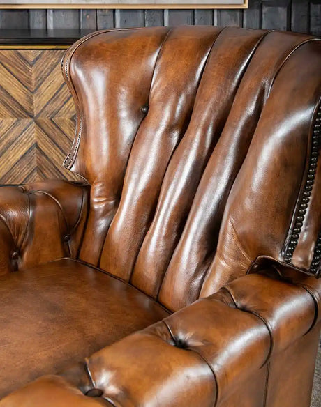 custom leather recliner