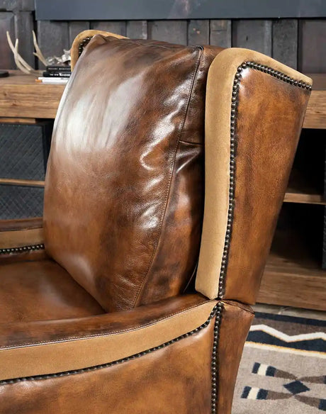custom leather recliner