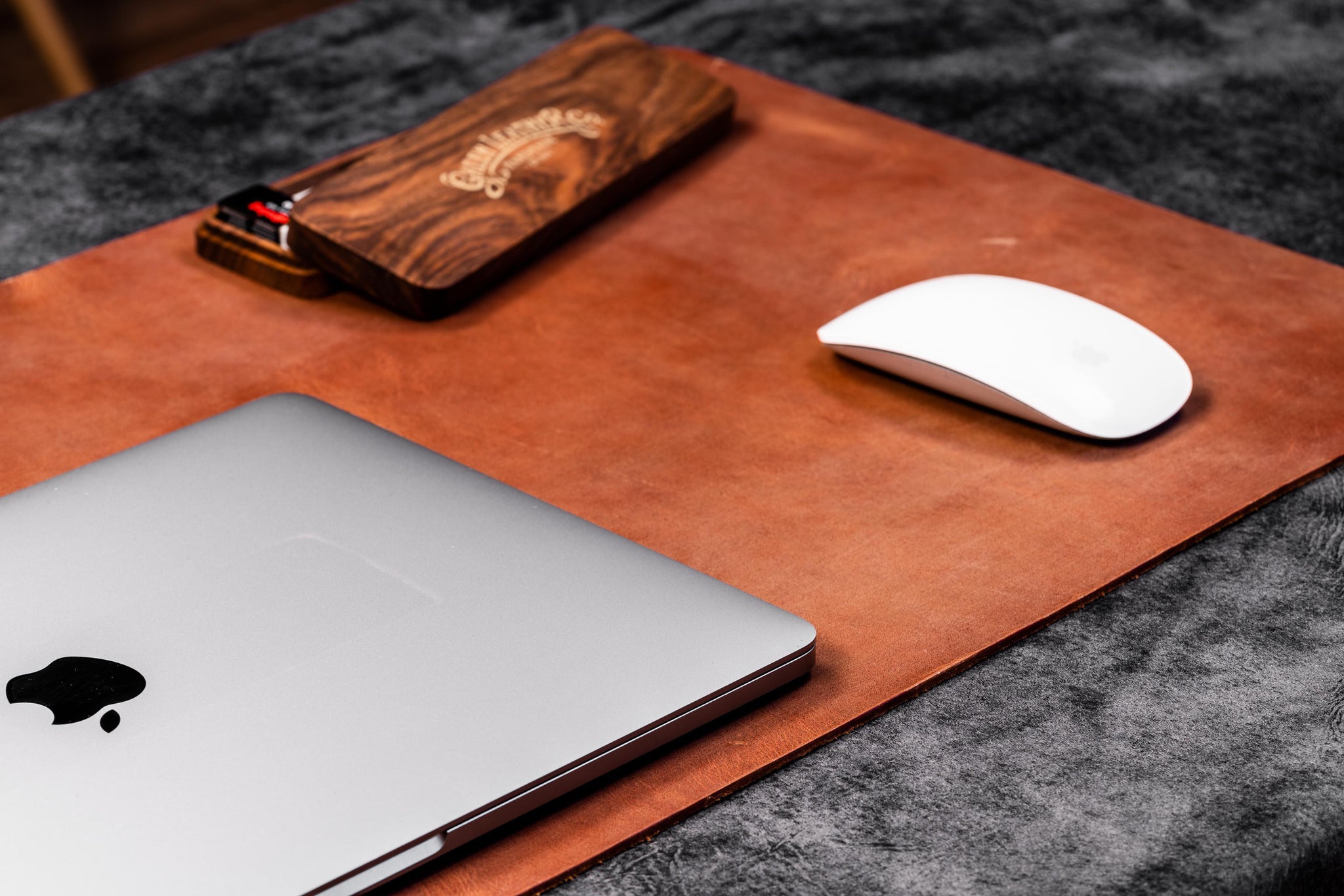 custom leather desk pad