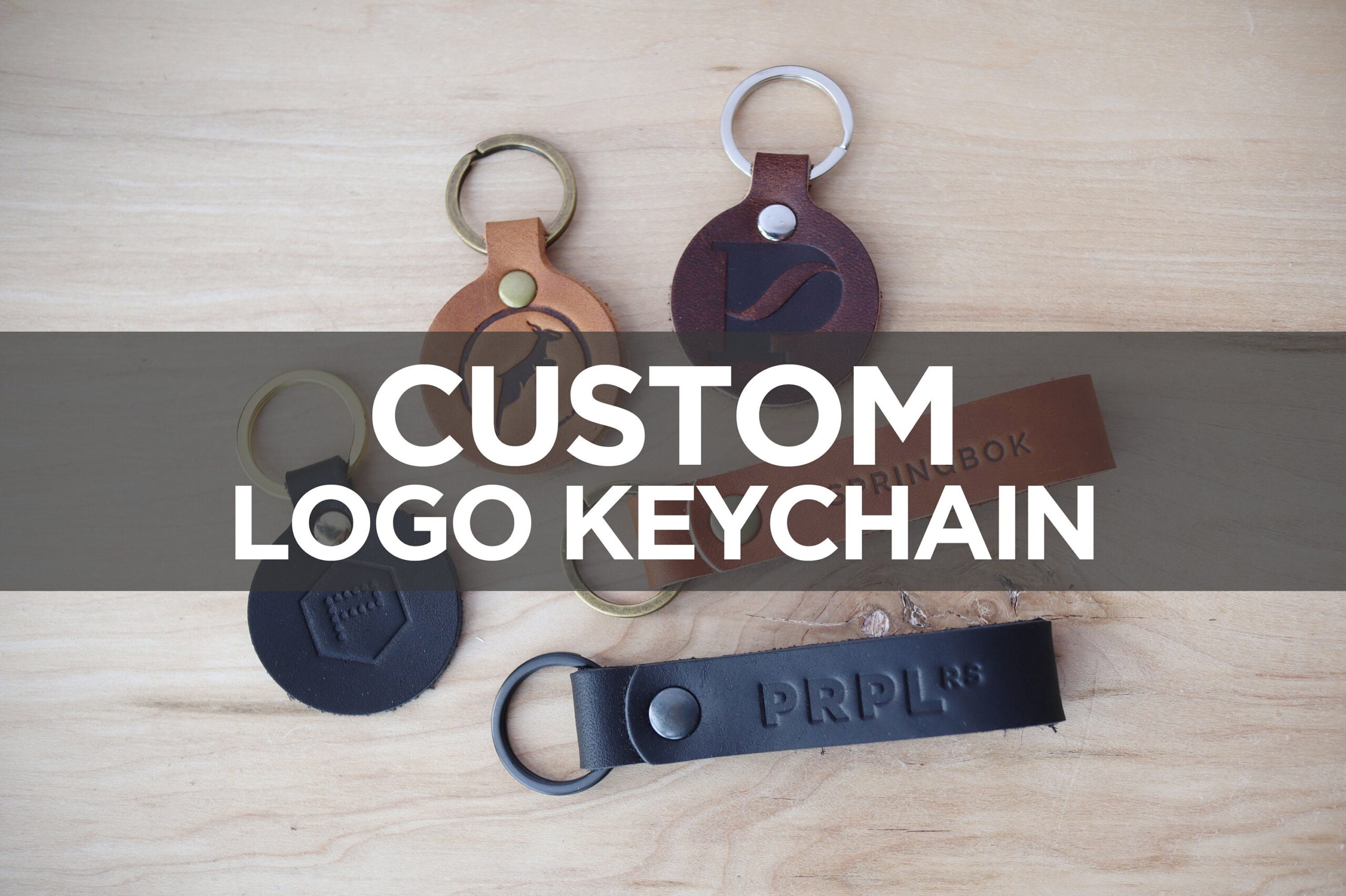 custom leather keyring