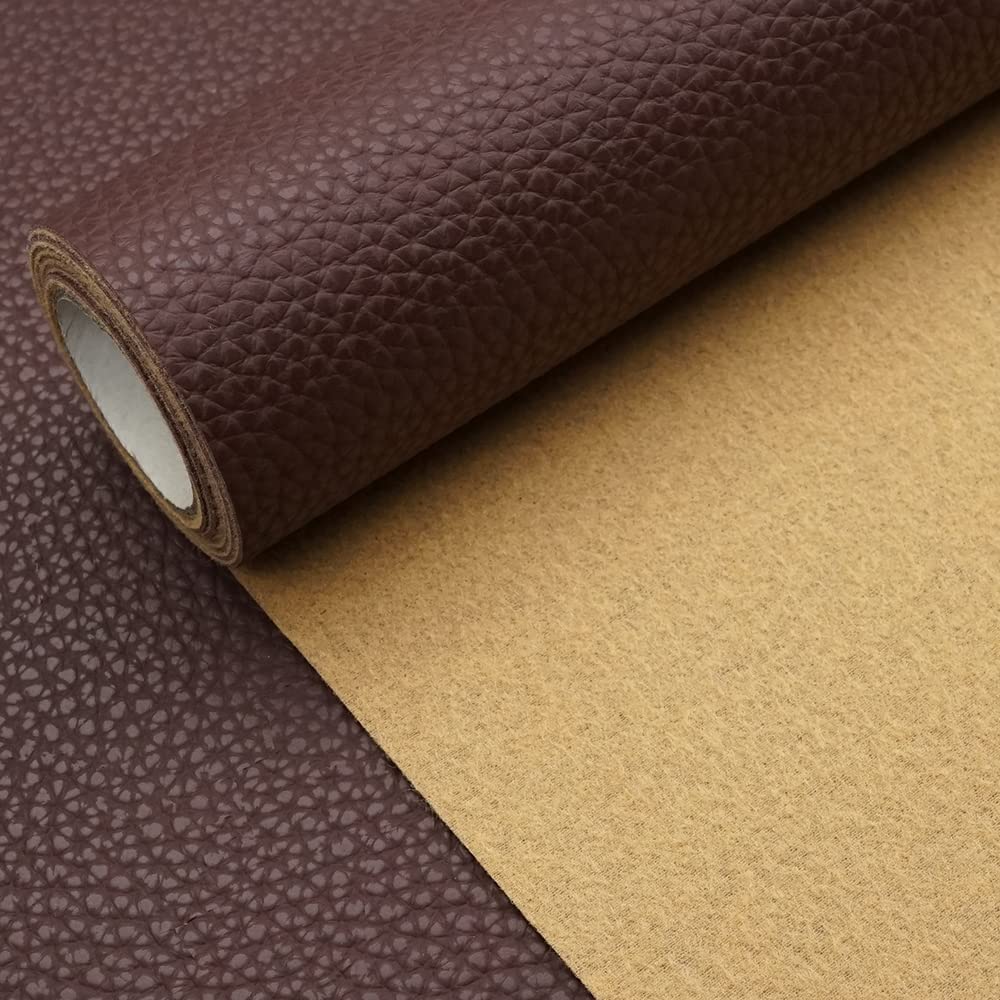 brown faux leather fabric