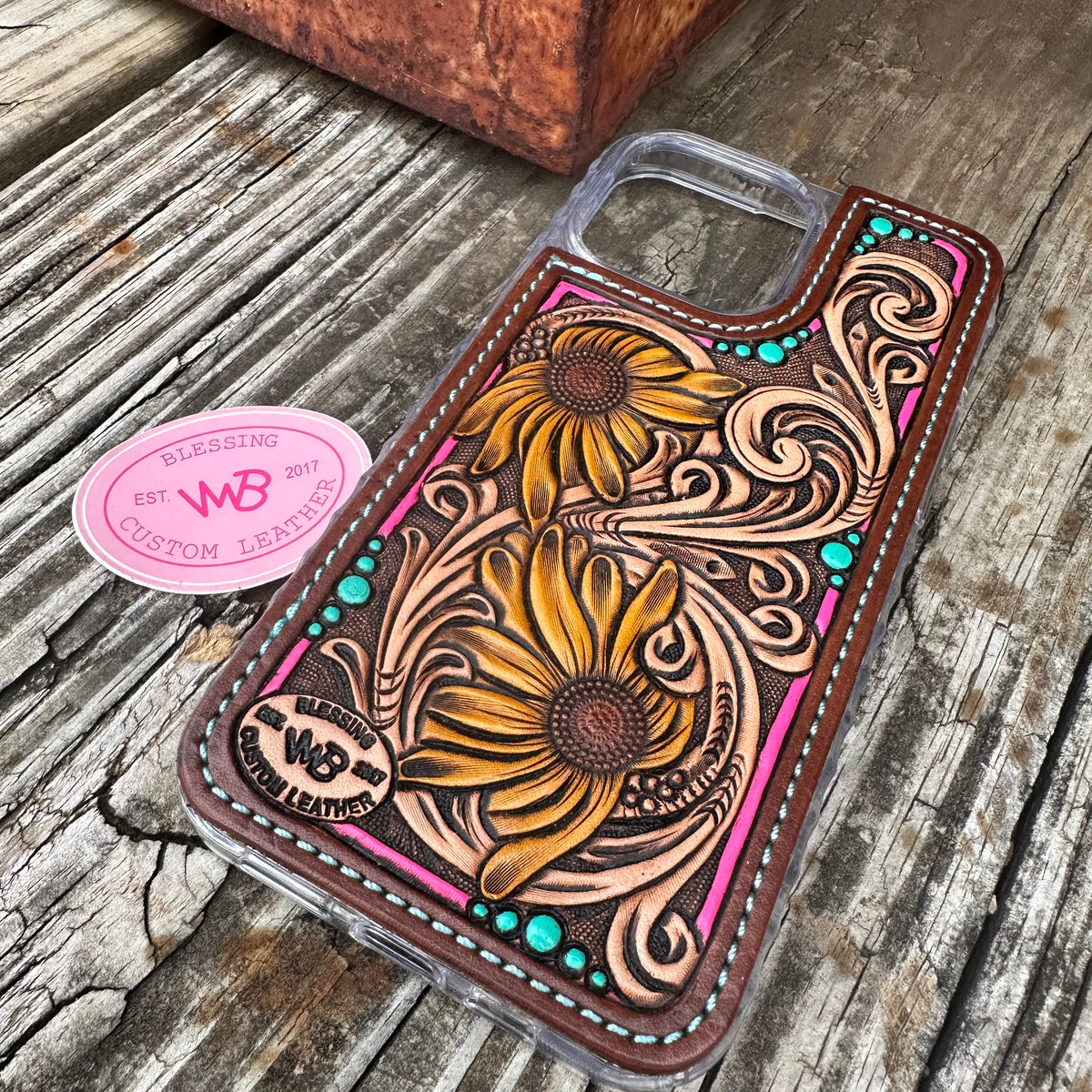 custom leather phone case