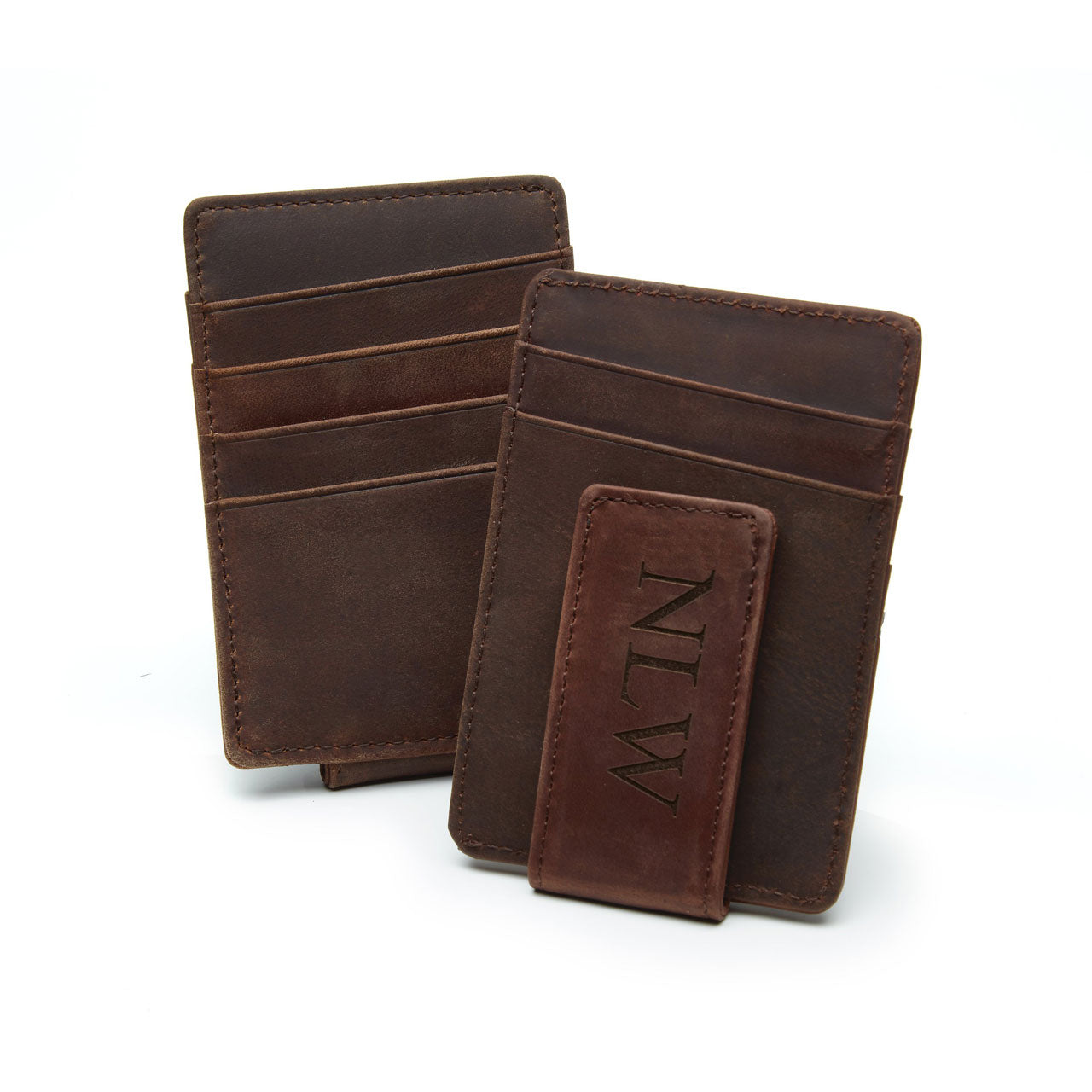 custom leather money clips