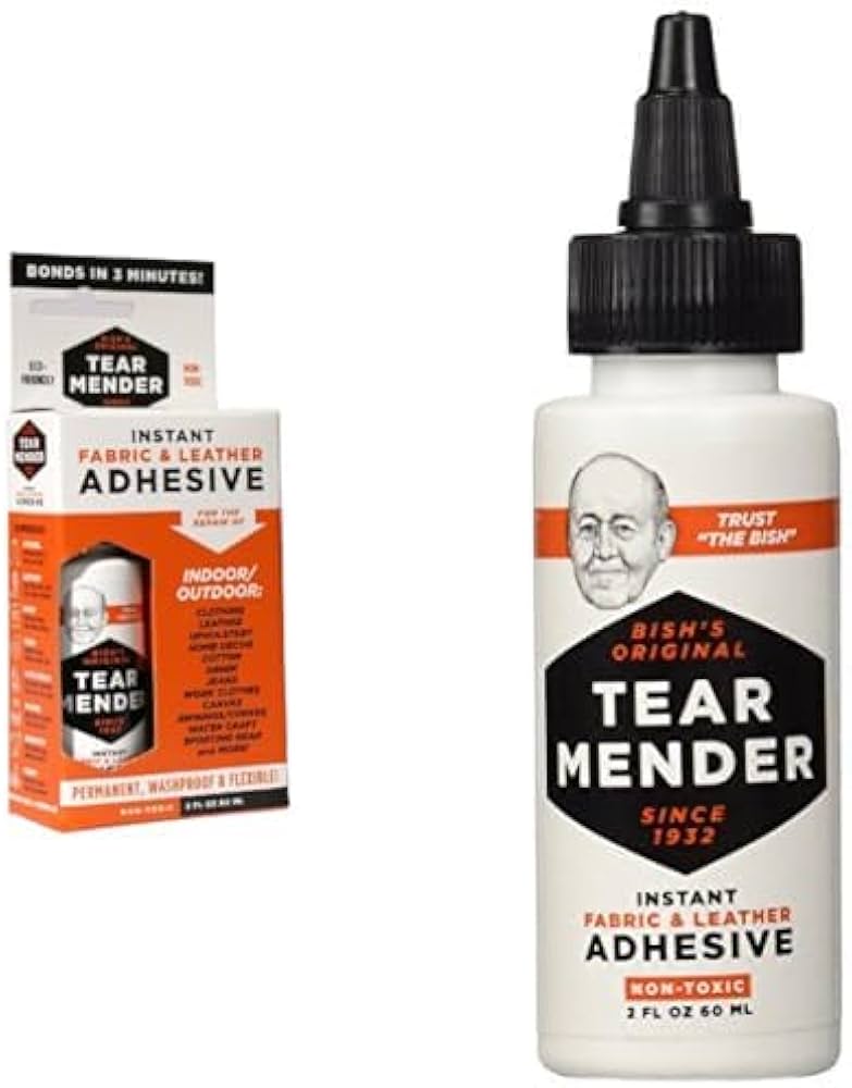 tear mender instant fabric and leather adhesive