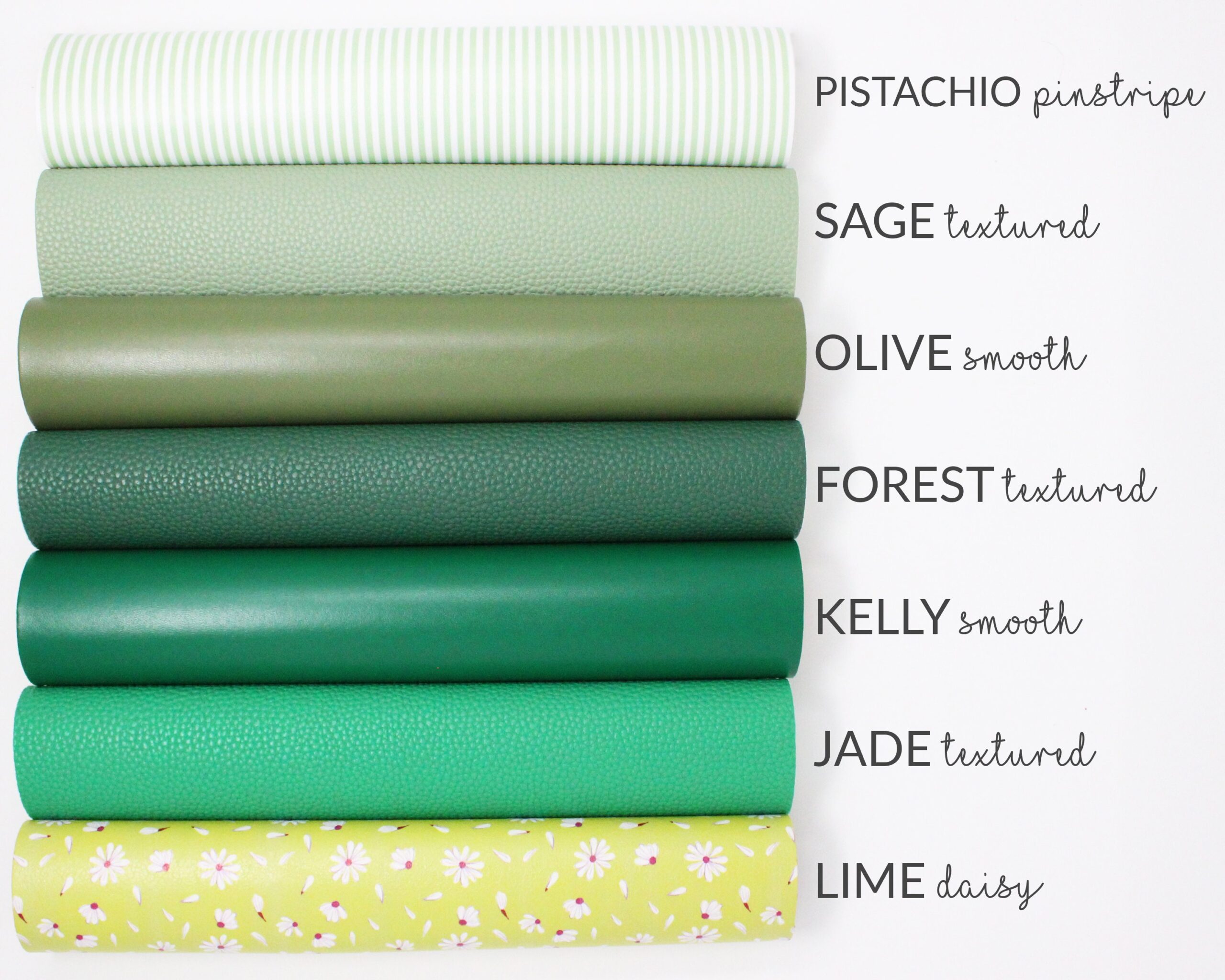 green leather fabric Material