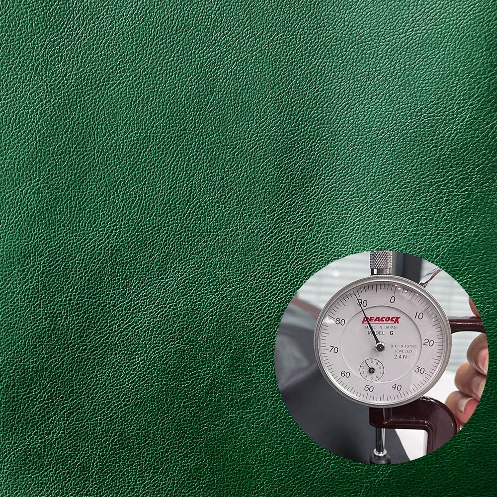 green leather fabric
