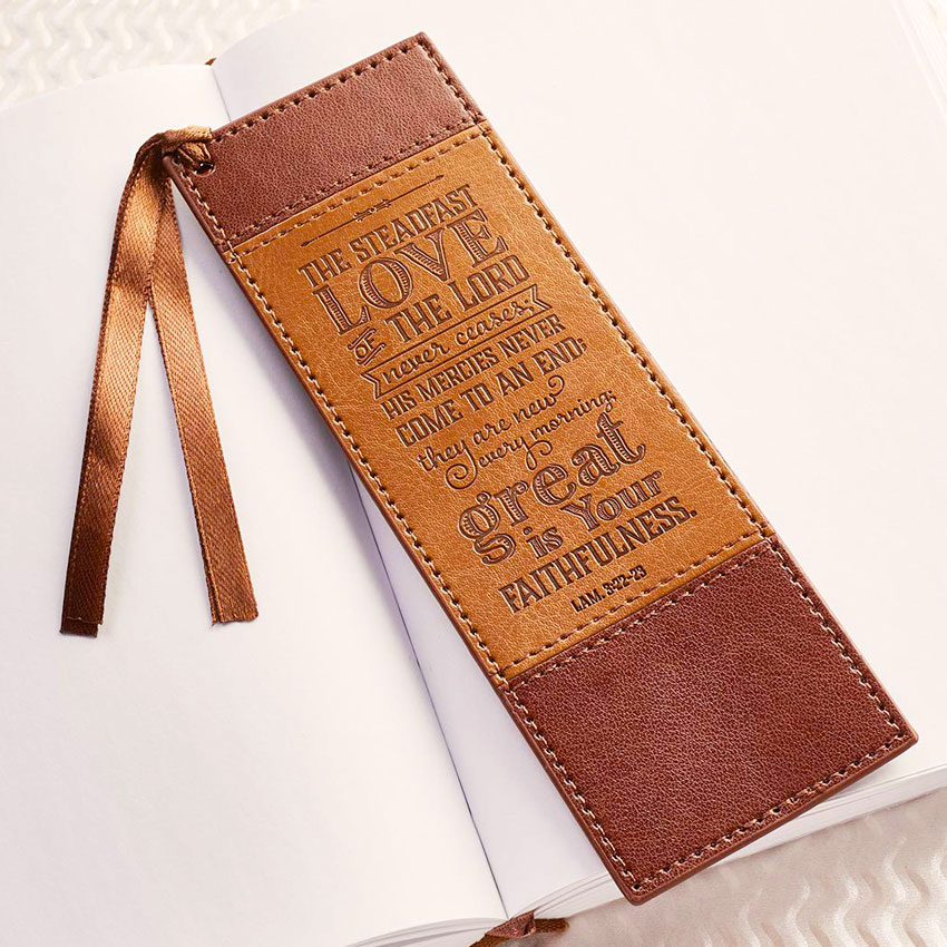 custom leather bookmarks