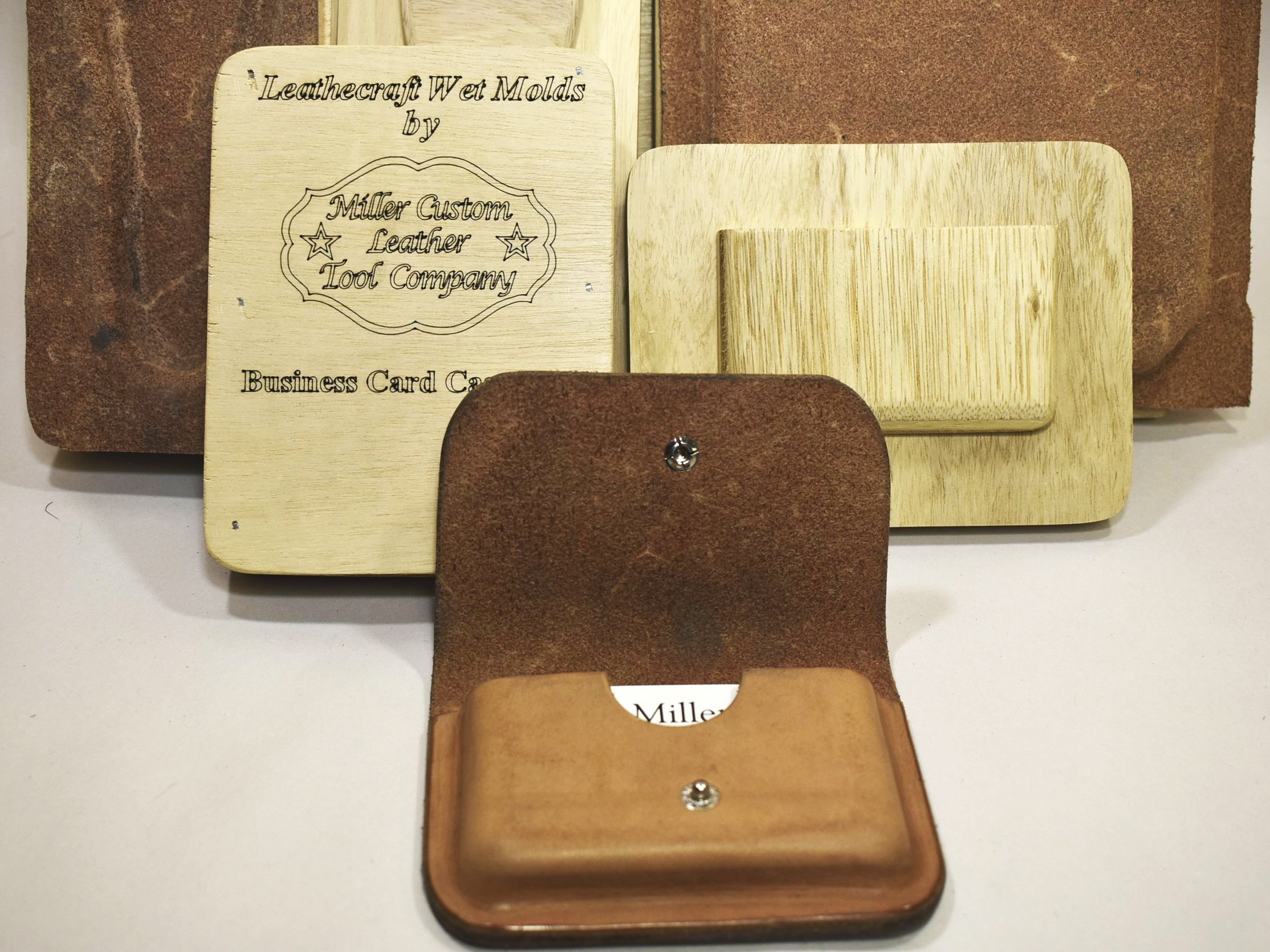 custom leather card holder