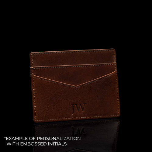 custom leather card holder