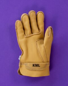 custom leather work gloves Material