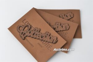 custom leather labels Material