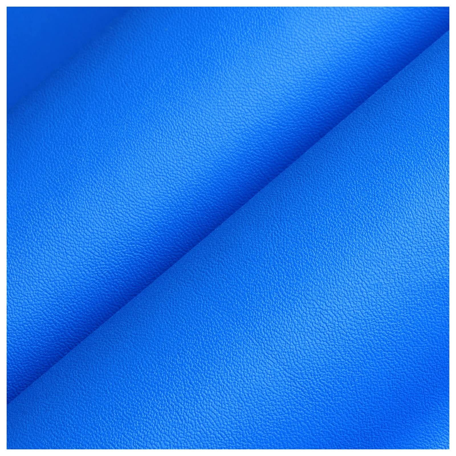 blue faux leather fabric